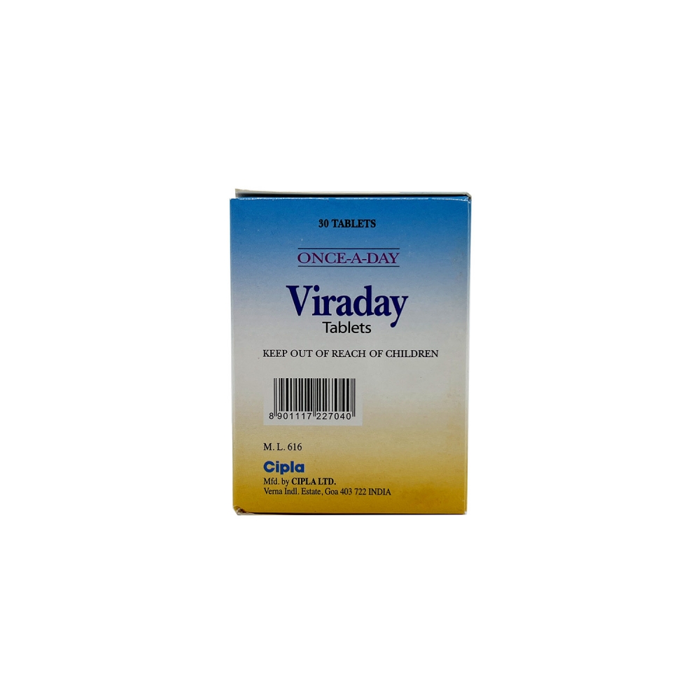 VIRADAY (Тенофовир + Эмтрицитабин + Эфавиренз / Tenofovir + Emtricitabine + Efavirenz) Cipla Ltd