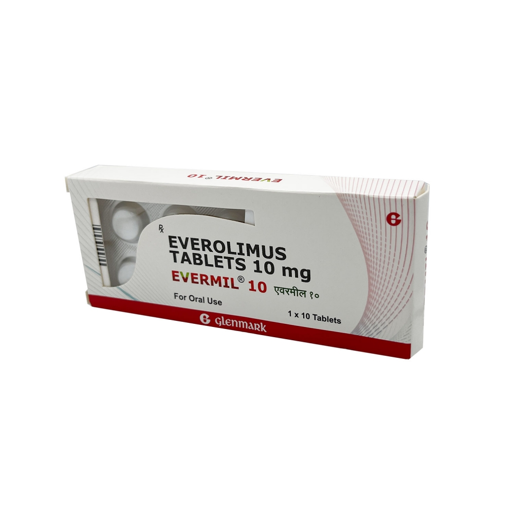 EVERMIL 10 (Эверолимус / Everolimus) Glenmark Pharmaceuticals