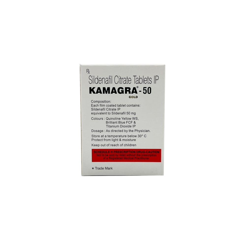 KAMAGRA 50 (Силденафил / Sildenafil) (4 Tab) Ajanta Pharma Limited